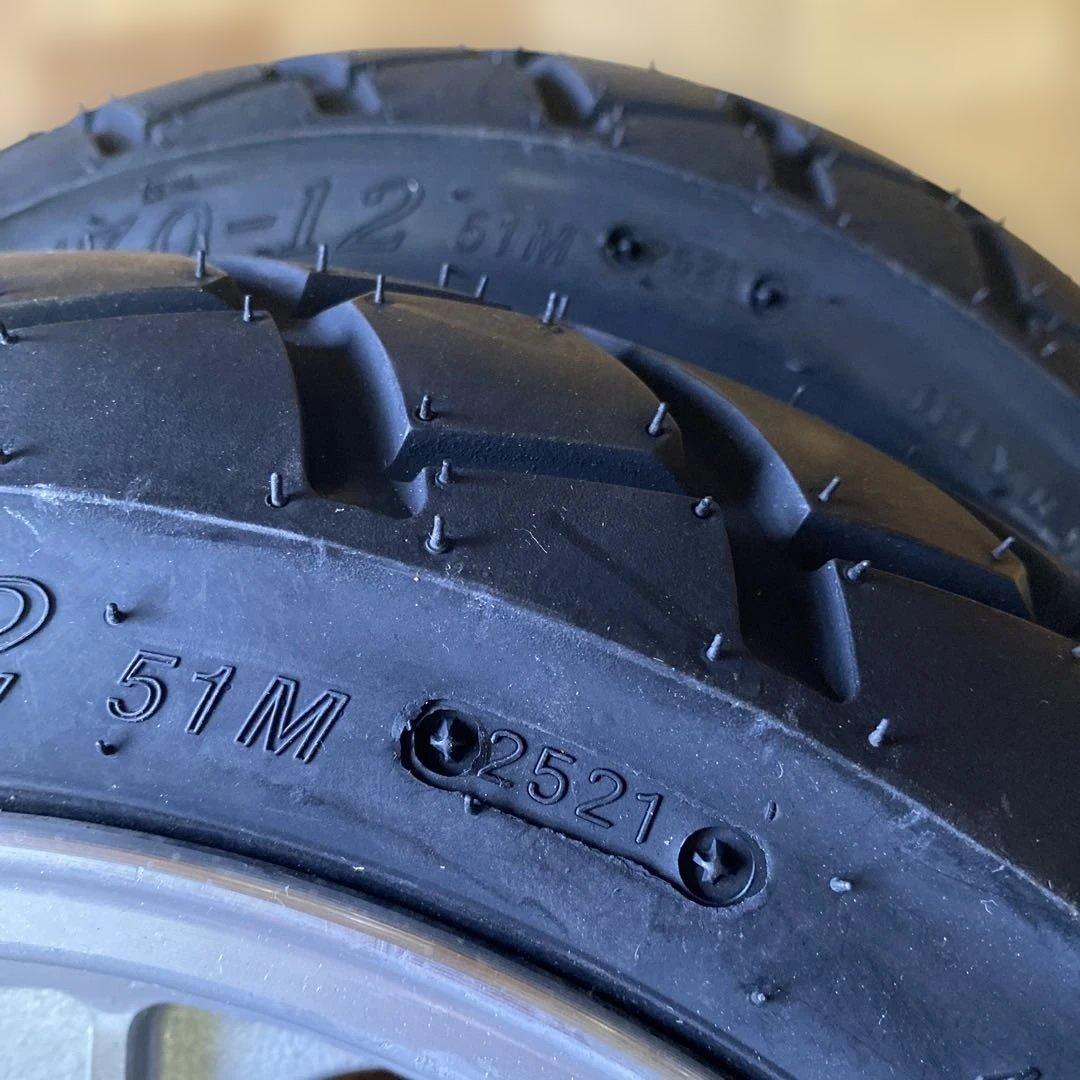 ホイール、タイヤセット12インチ　モンキー　2本セット