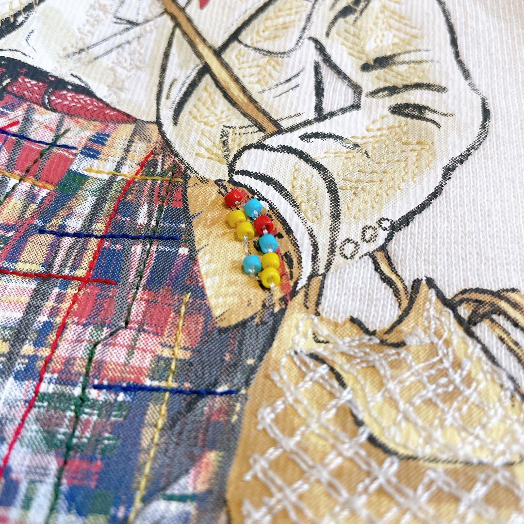 現行QRタグ✨ポロバイラルフローレン ビーズ刺繍 ポロベア スウェットトレーナー