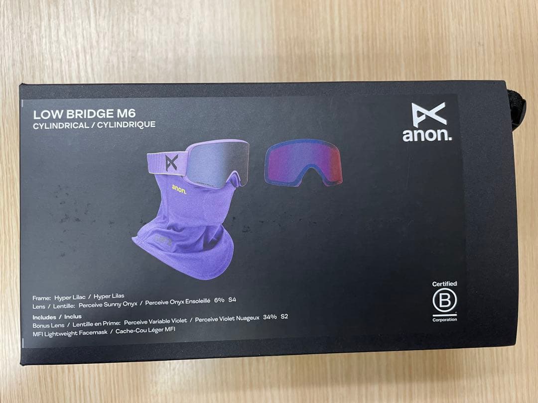 anon. 25-26 M6 HYPER LILAC ゴーグル ローブリッジ