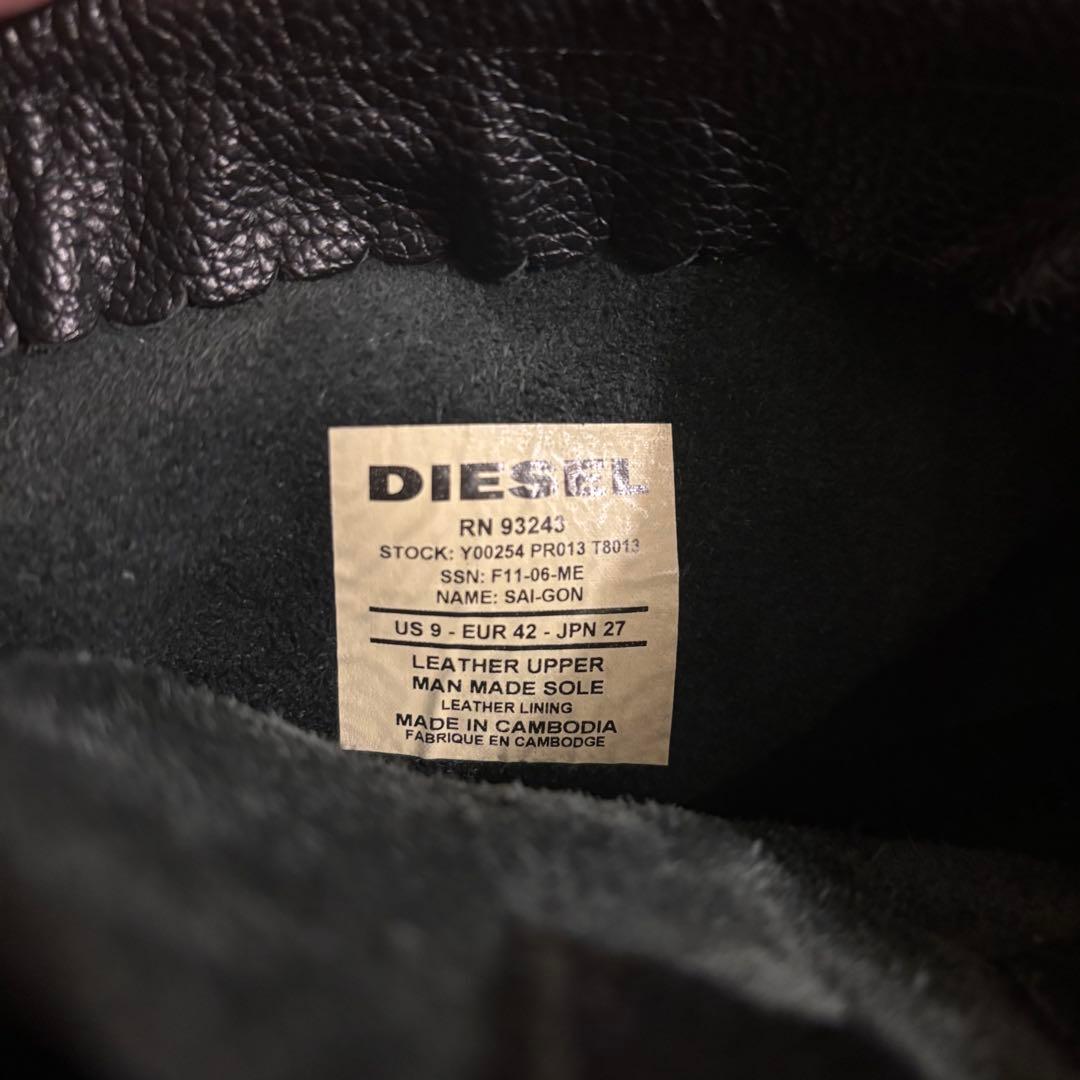 DIESEL レザー エンジニアブーツ 本革 美品