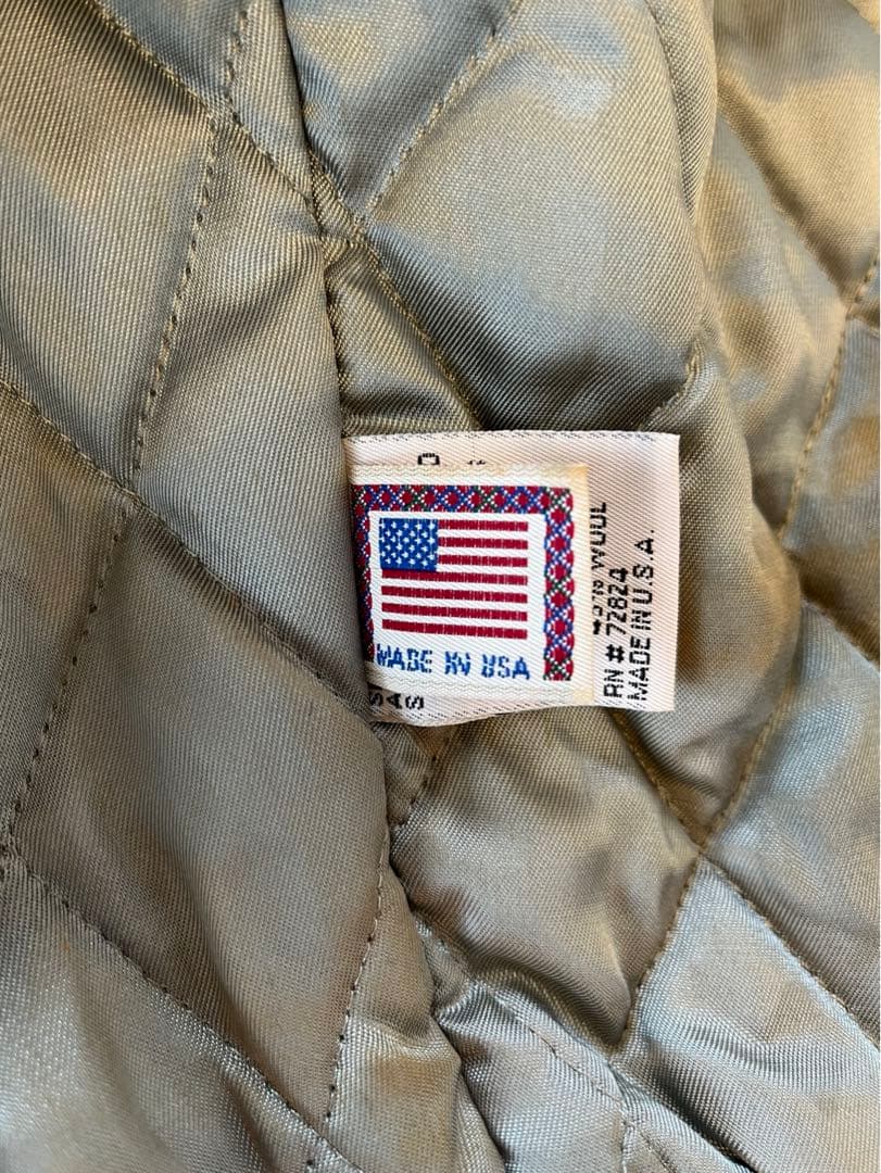 Golden bear ゴールデンベア　袖レザーワッペン刺繍　スタジャンメンズ