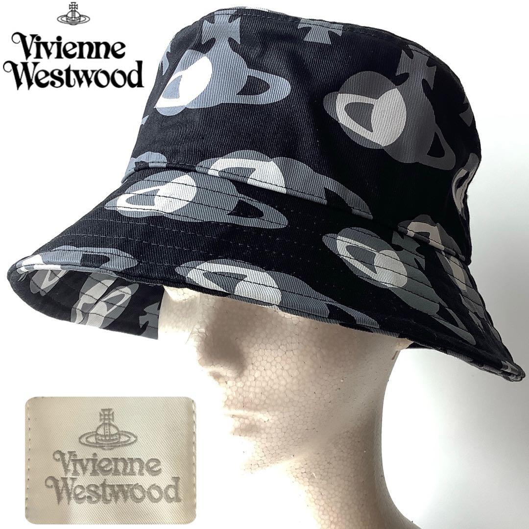 新品★ヴィヴィアンウエストウッド★ORB DOTSバケットハット★ブラック