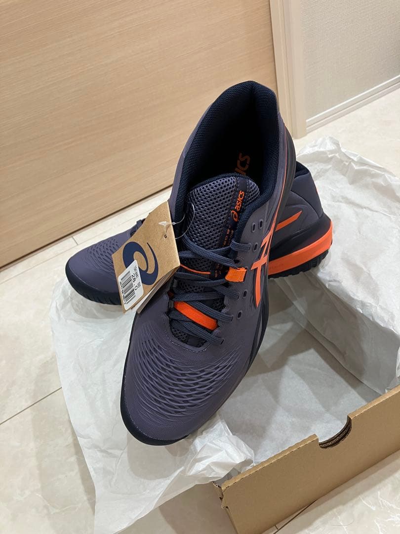 asics GEL-RESOLUTION X 28.0 ネイビー/オレンジ