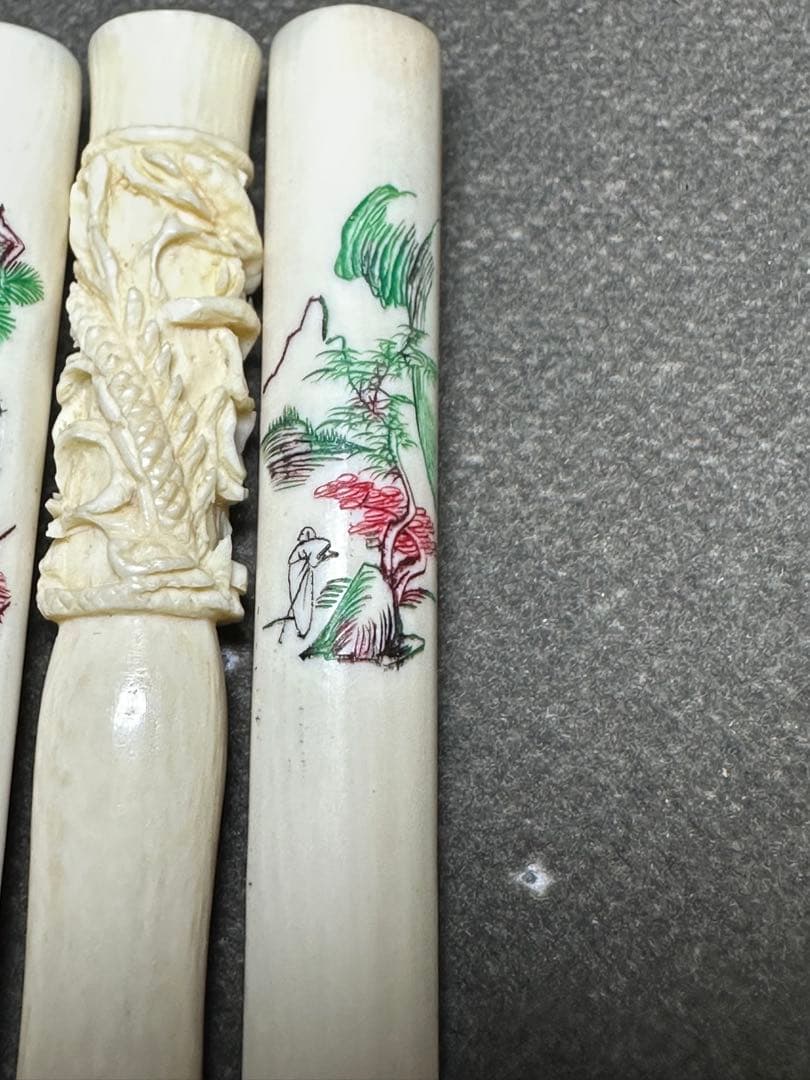 中国美術　極上　天然素材　喫煙具　煙管 パイプ　彫刻 骨董　アンティーク