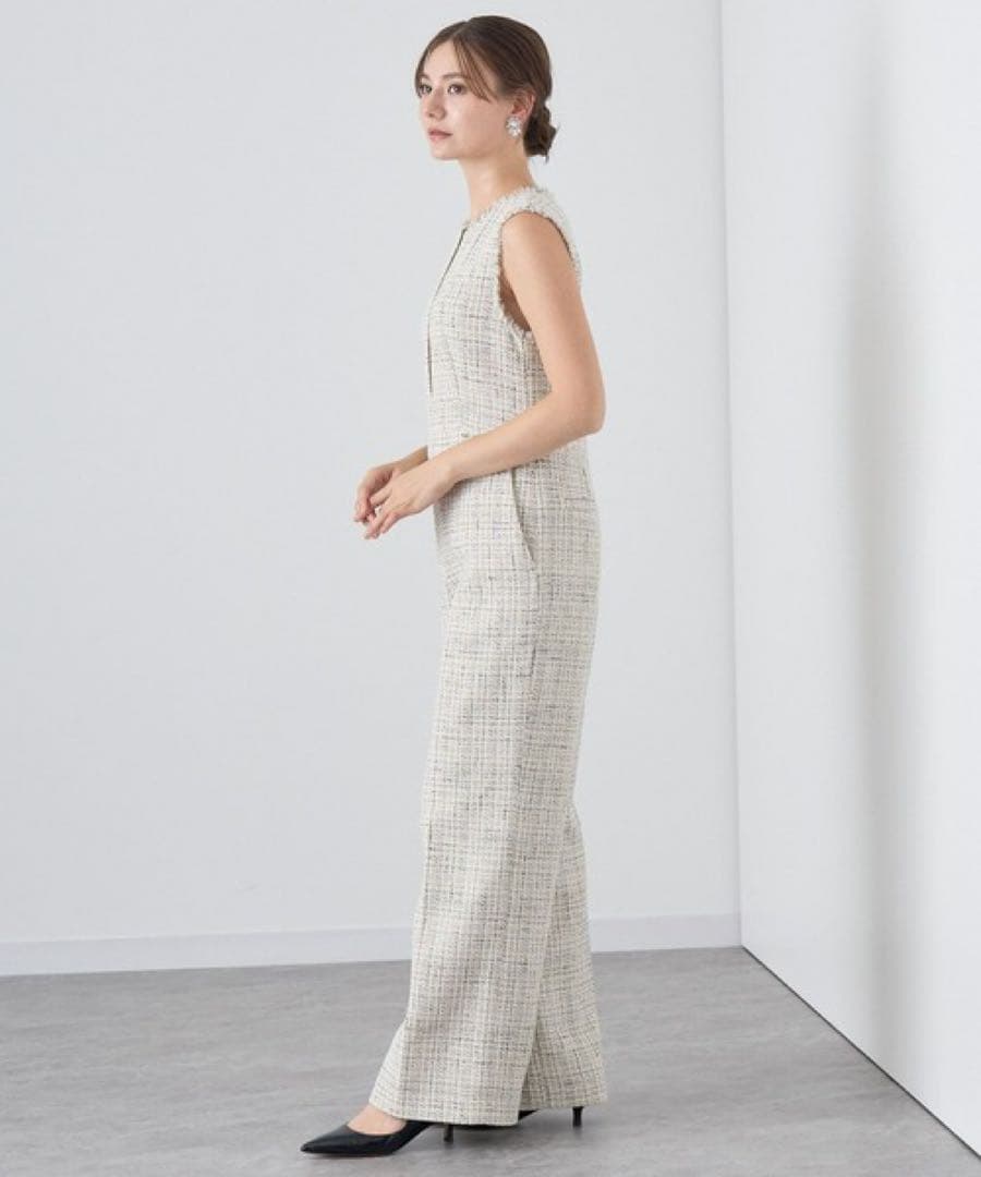 ANAYI オールインワントライスピンツィードオールインワン※ きき