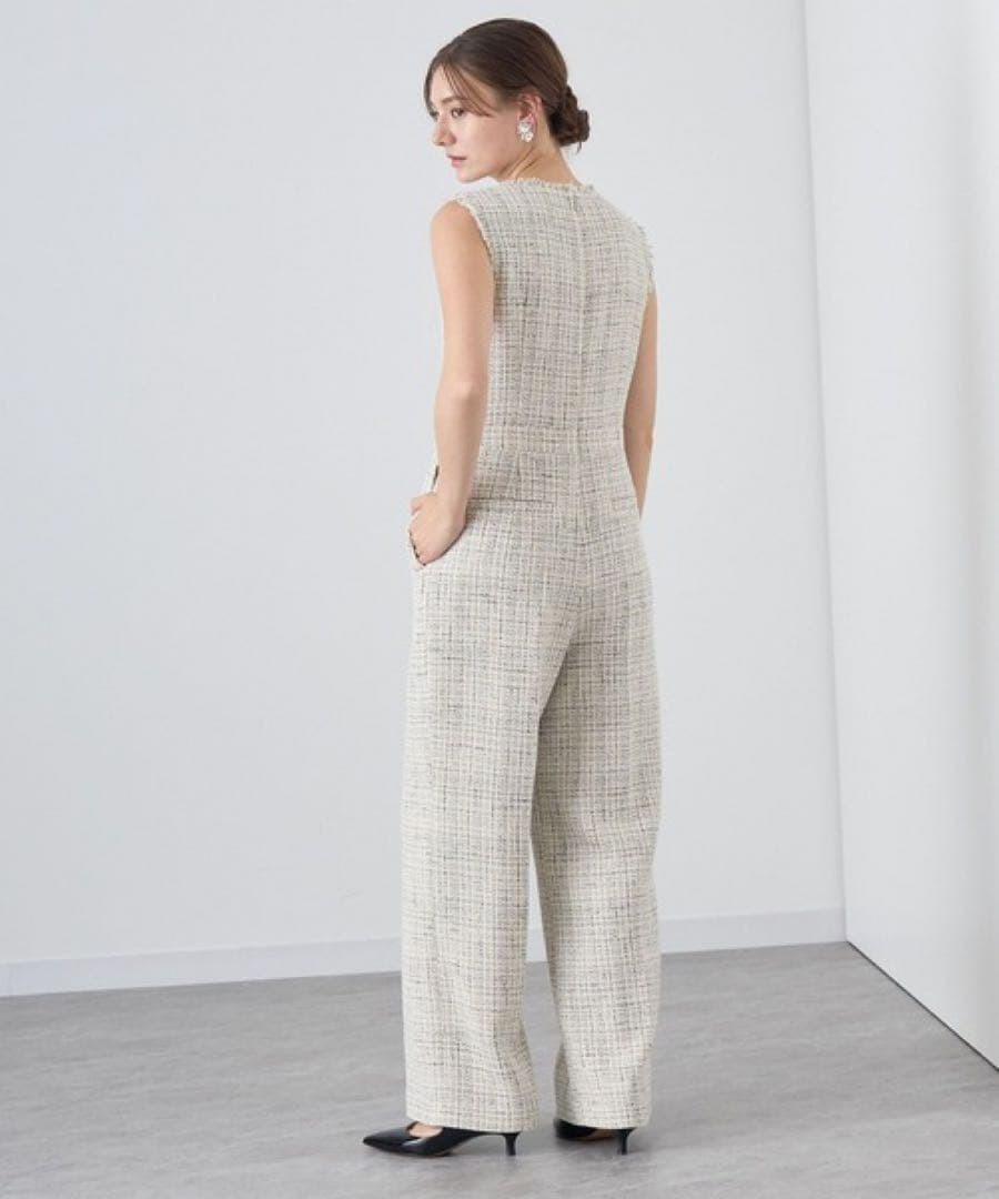 ANAYI オールインワントライスピンツィードオールインワン※ きき