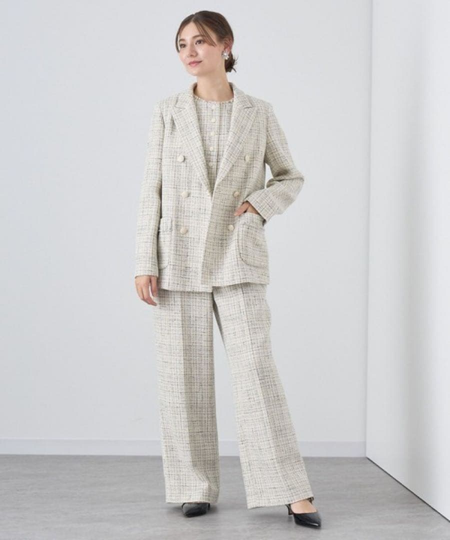 ANAYI オールインワントライスピンツィードオールインワン※ きき