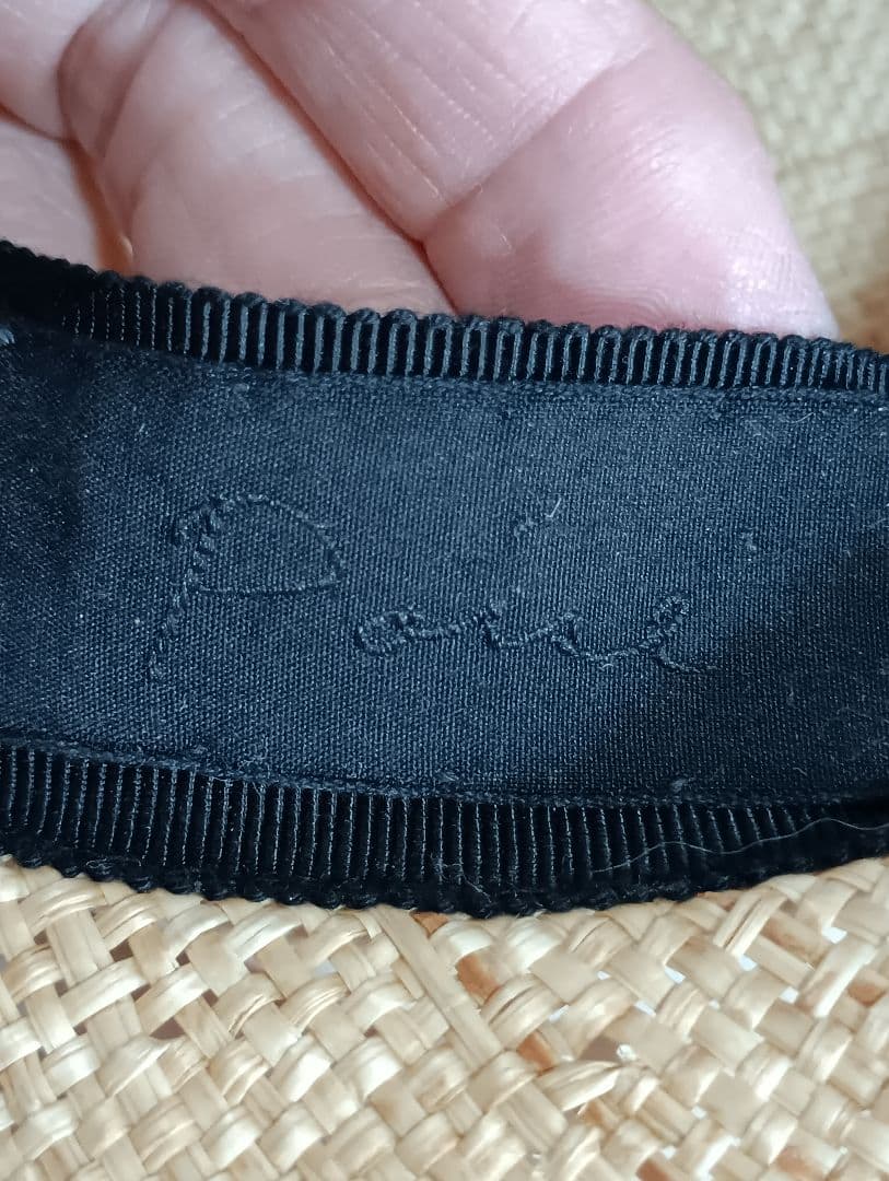 Poise ポイズ　ラフィア　太リボン麦わら帽子 ヴェリテクール