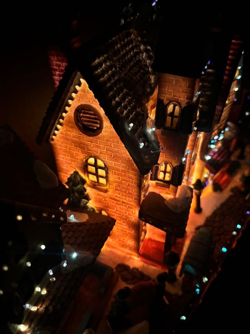 51cmクリスマスビレッジ ハウスライト イルミネーション ジオラマタウン
