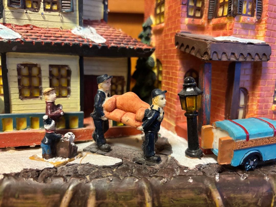 51cmクリスマスビレッジ ハウスライト イルミネーション ジオラマタウン