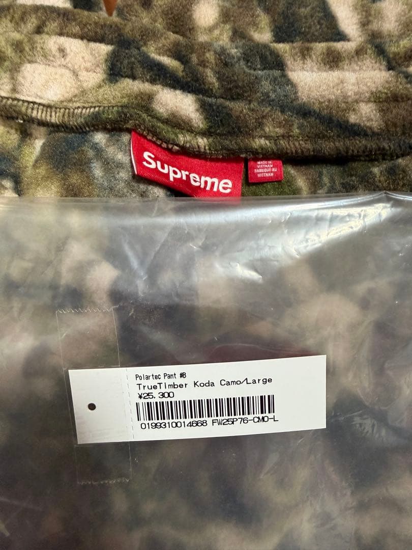 パンツ 25FW Supreme Polarrec Pant Camo L