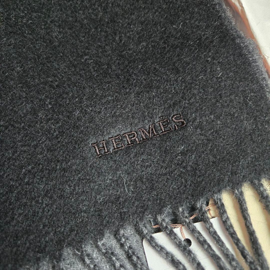 タグ付き未使用✨エルメス レクトヴェルソ カシミア マフラー リバーシブル