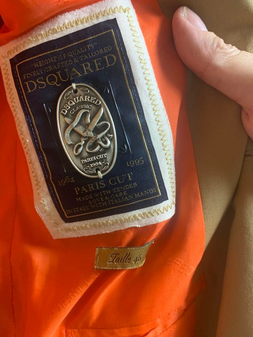 DSQUARED2 ベージュスーツジャケット サイズ46