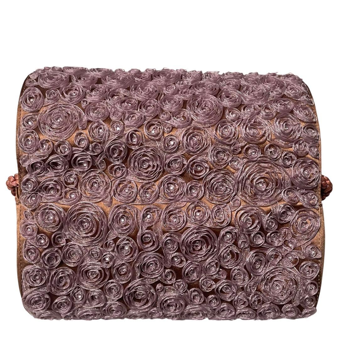 美品 ジョルジオアルマーニ クリスタル フリンジ パーティバッグ 希少モデル