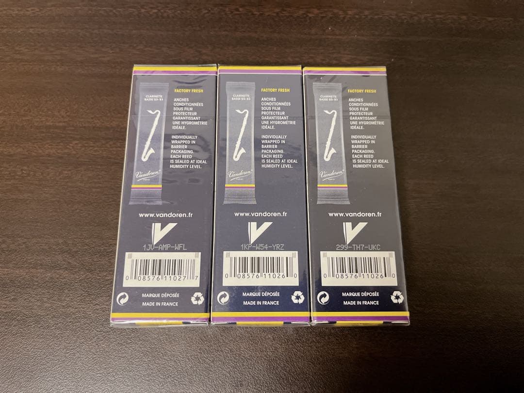 バスクラリネット リード 5本入り 3箱