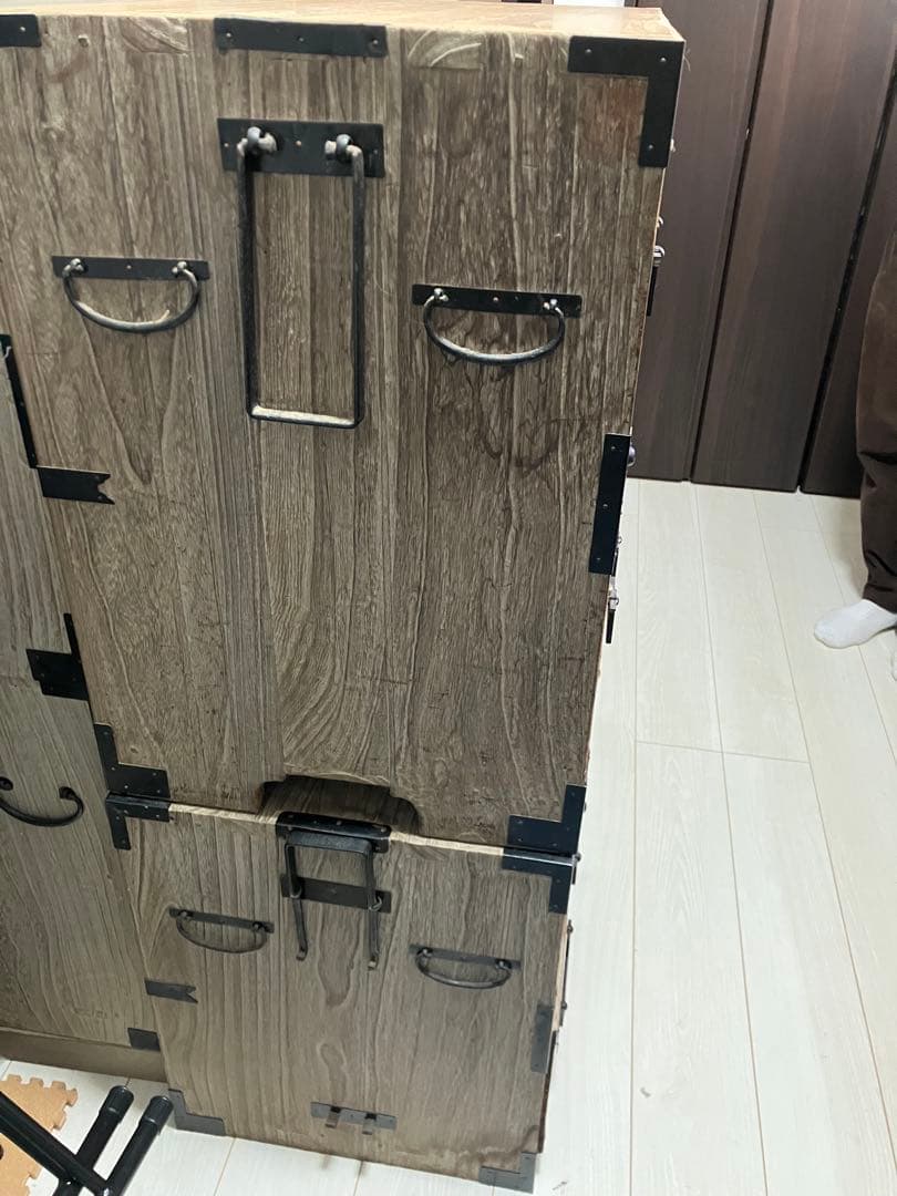 ②★希少★おしゃれ　大正時代 絹ダンス　和ダンス　和箪笥 収納家具【引取限定】