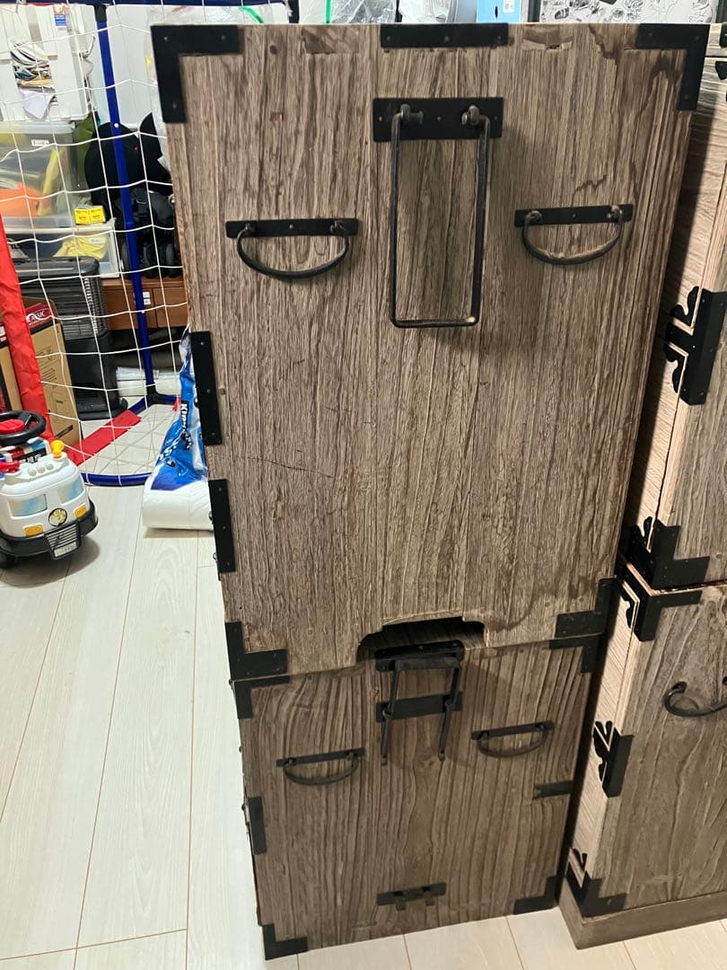 ②★希少★おしゃれ　大正時代 絹ダンス　和ダンス　和箪笥 収納家具【引取限定】