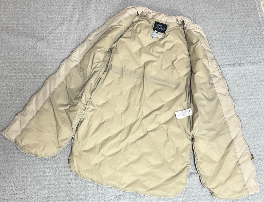 極美品✿UNFILO TION キルティングダウンジレ　M ベージュ