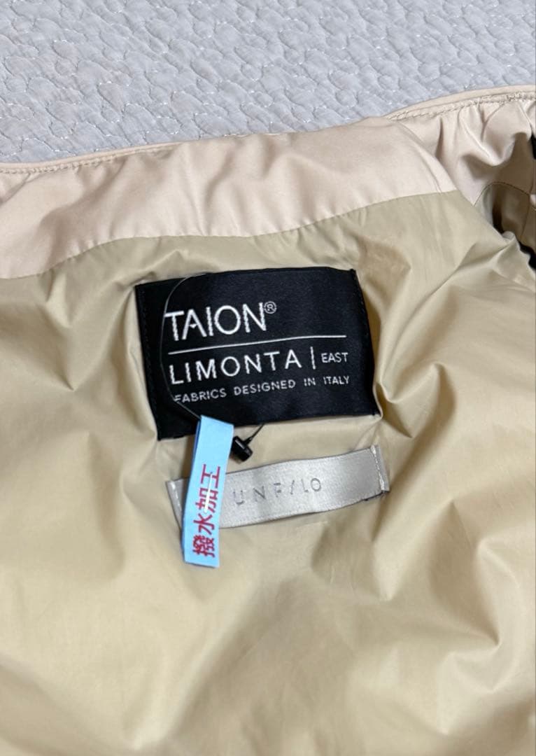 極美品✿UNFILO TION キルティングダウンジレ　M ベージュ