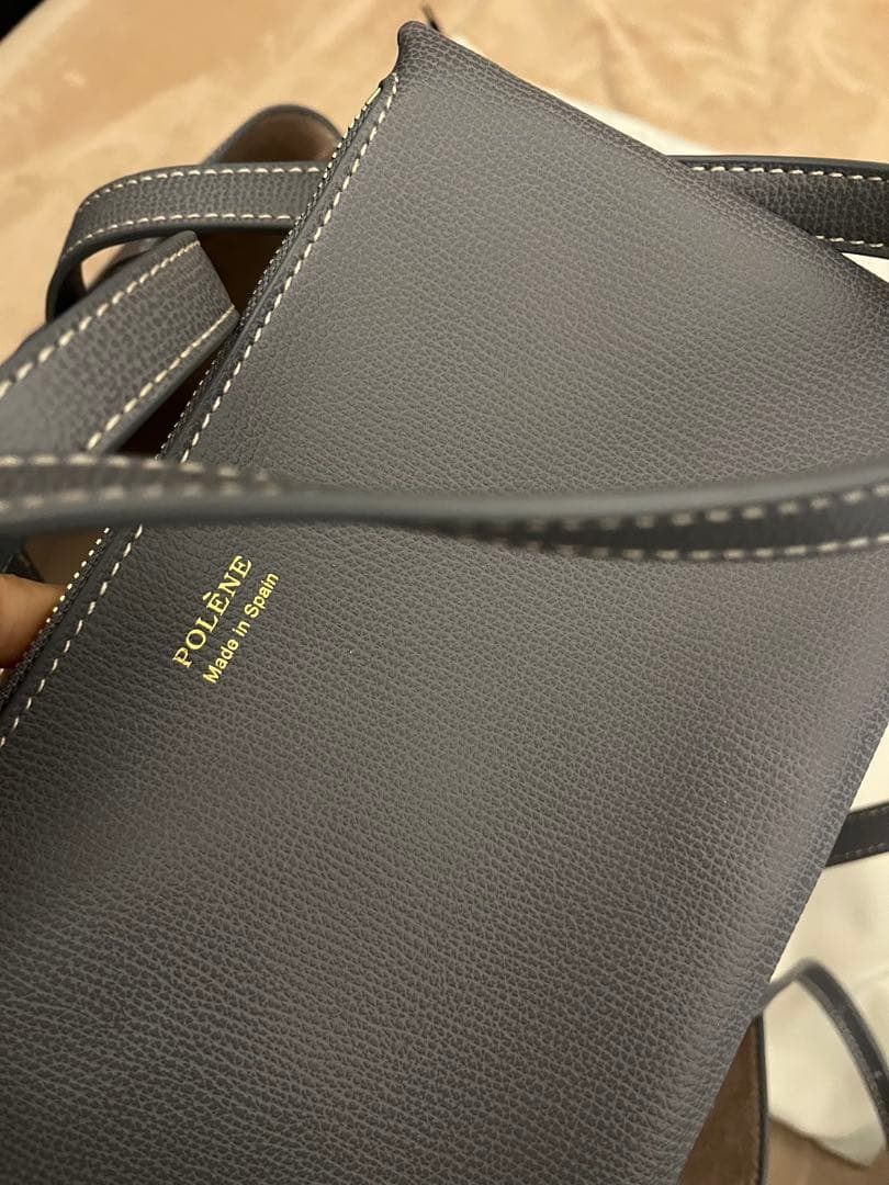 POLENE Cyme エディション ガレ テクスチャード トートバッグ