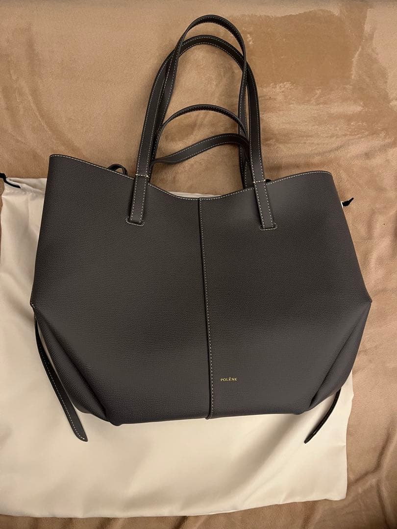 POLENE Cyme エディション ガレ テクスチャード トートバッグ
