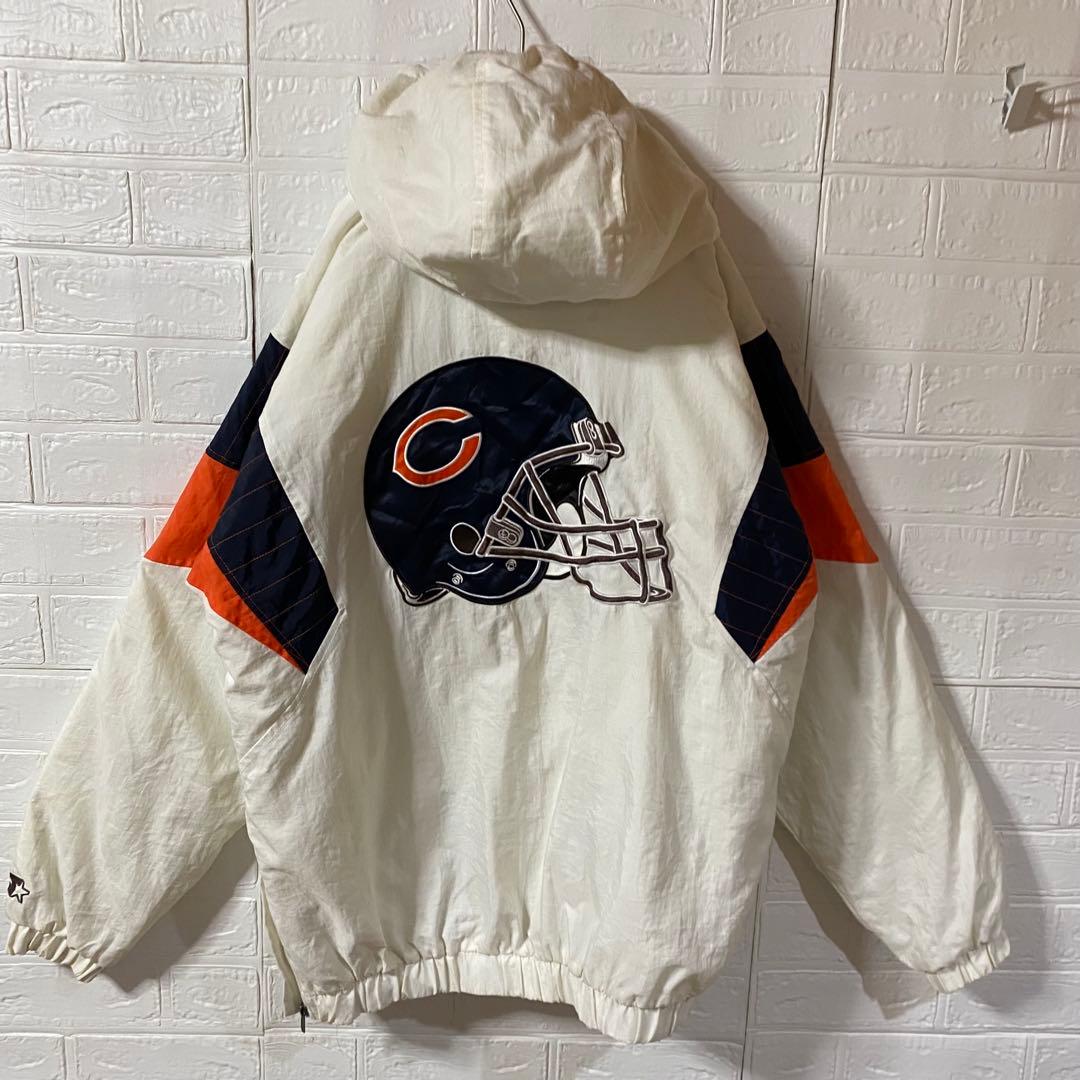 NFL シカゴベアーズ　ハーフジップ中綿フーディスタジャン