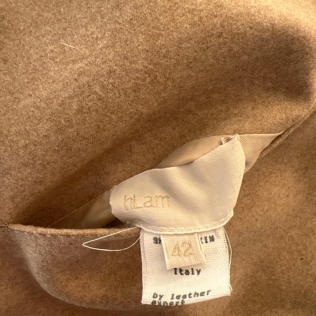 美品　hlam ラム 羊毛皮　リバーシブル　ベスト