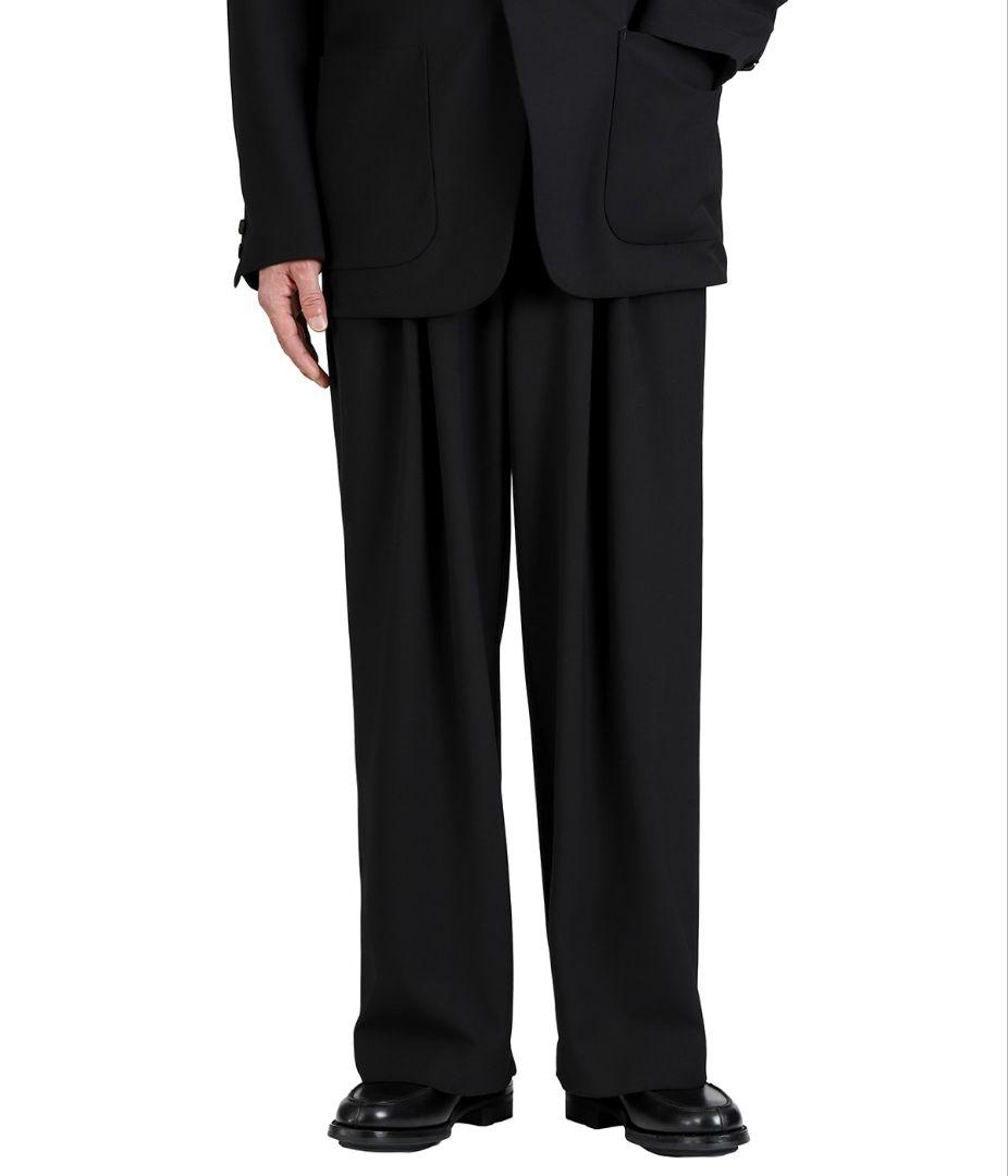 【新品未使用】マーカウェア ウールトロピカルサバイバルクロストリプルプリーテッド