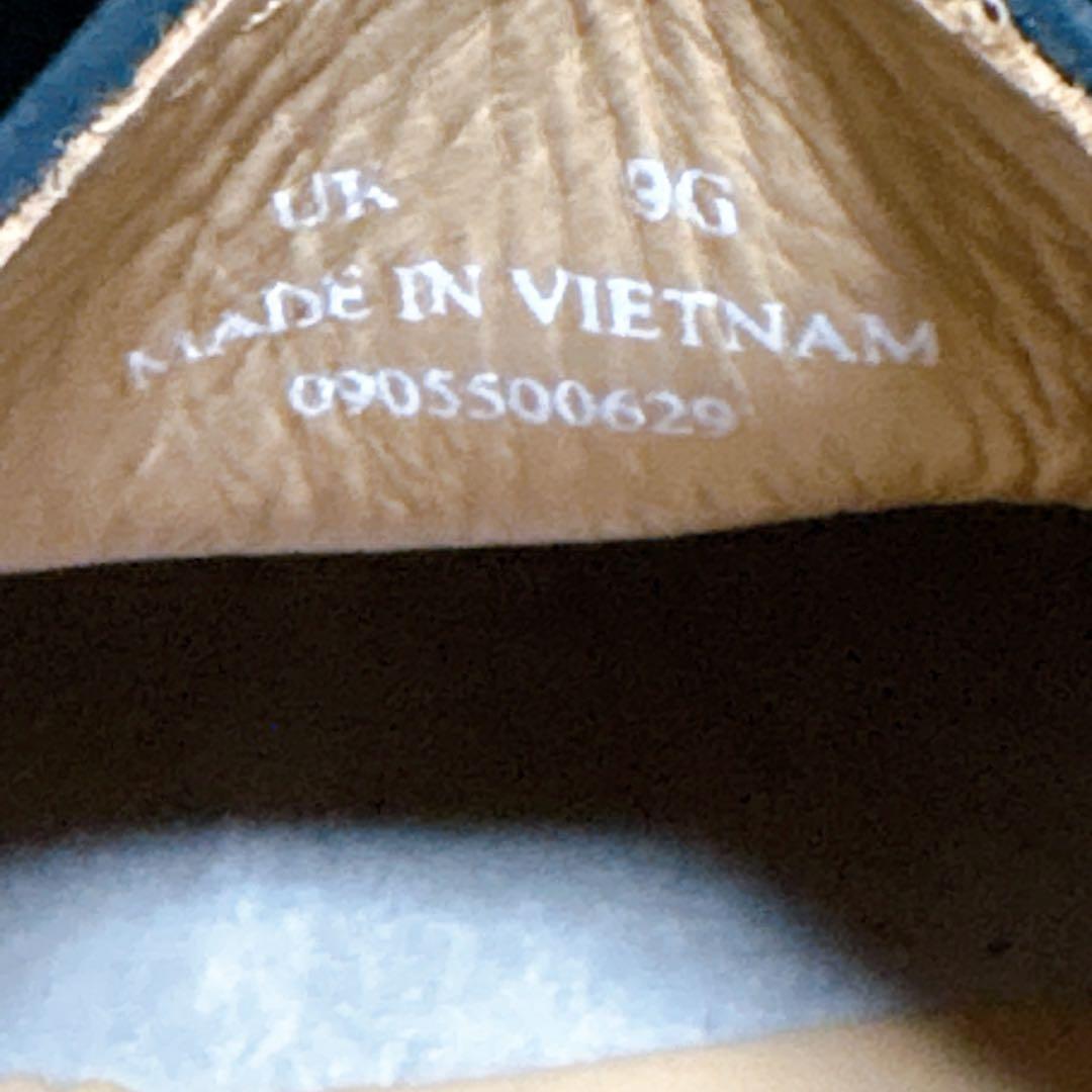 極美品【Clarks クラークス】ナタリー ワラビー 革靴 UK9 本革 黒