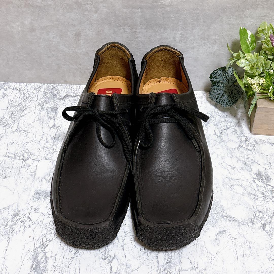 極美品【Clarks クラークス】ナタリー ワラビー 革靴 UK9 本革 黒