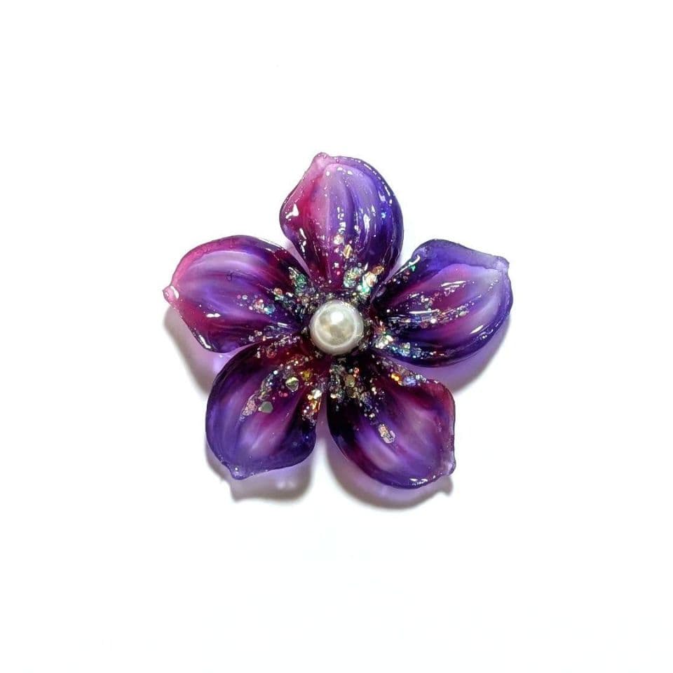 ☆レジンヘアゴム ブローチ☆♡No.771♡