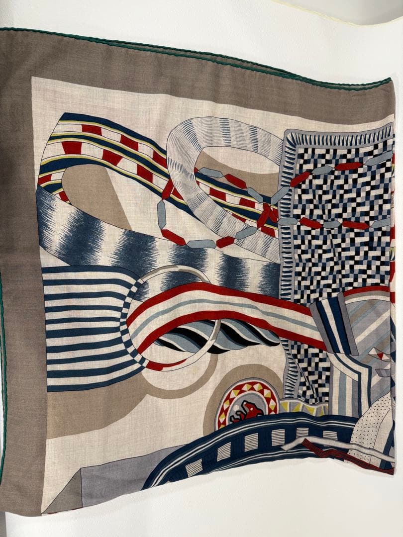 専用　　美品！　エルメス　2023AW カレジュアン　140 空想の鞍　グリーン