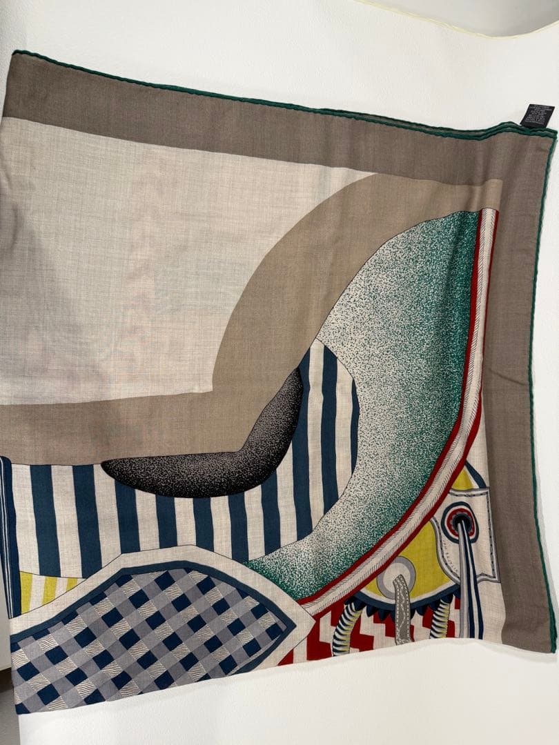 専用　　美品！　エルメス　2023AW カレジュアン　140 空想の鞍　グリーン