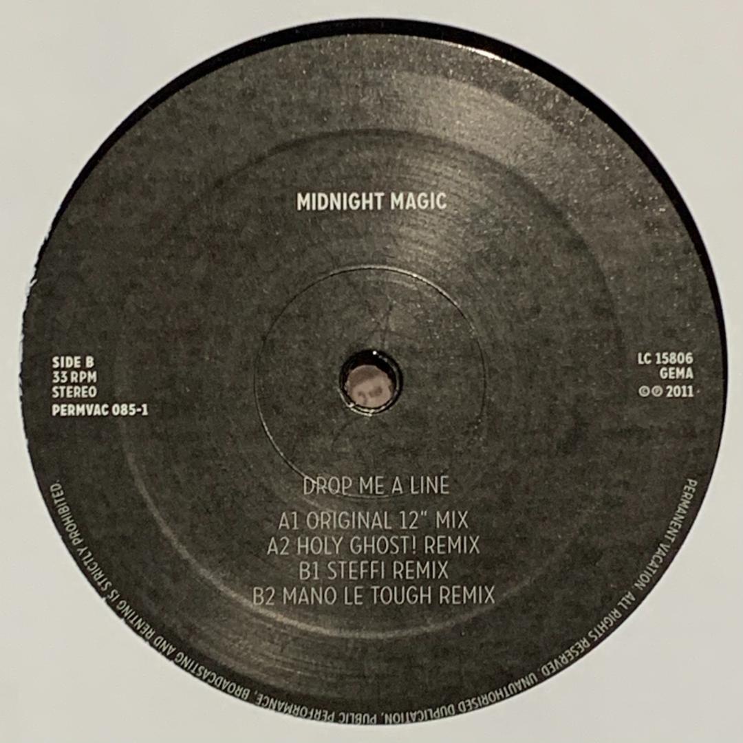 洋楽 MIDNIGHT MAGIC / DROP ME A LINE 12\"