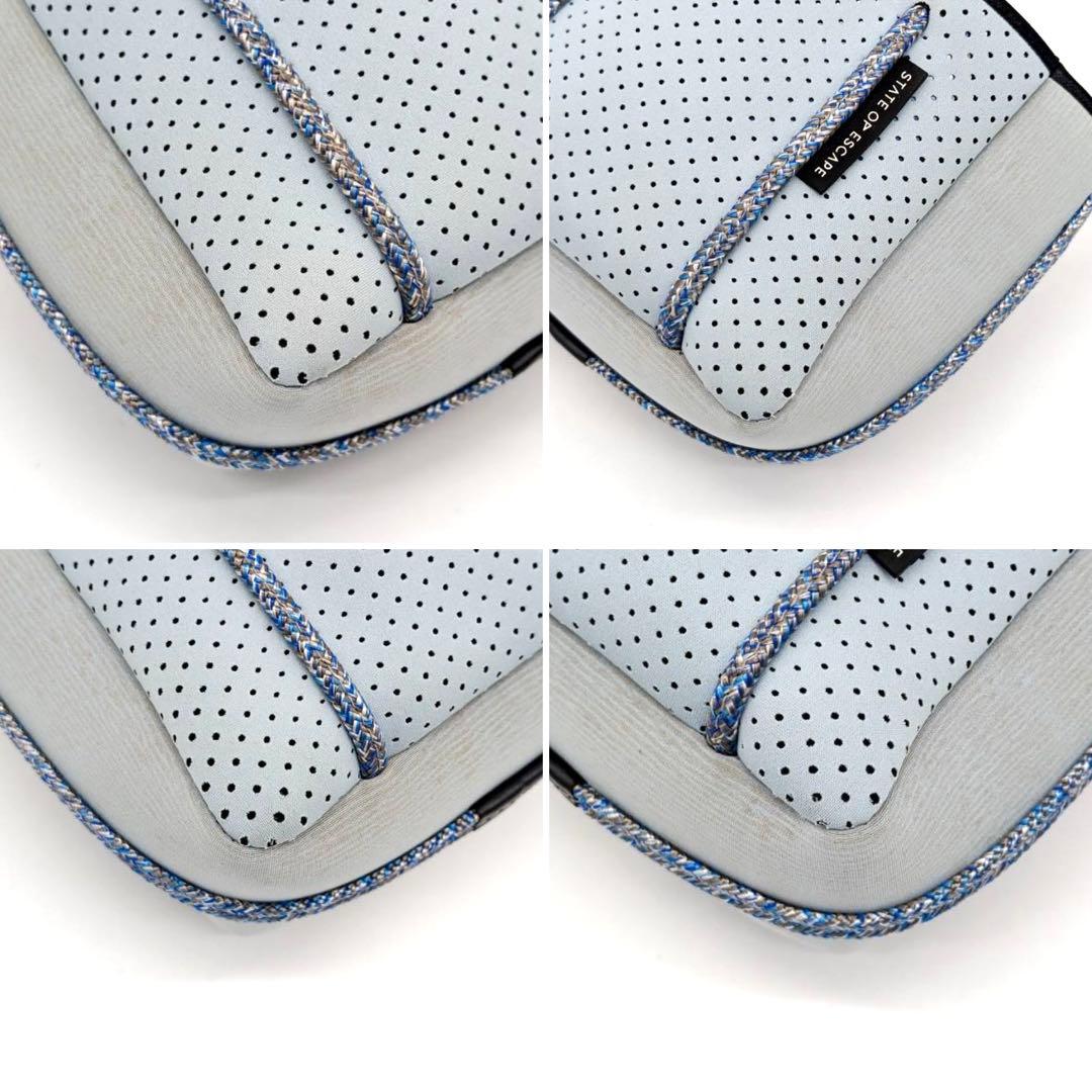 ステイトオブエスケープ✨2way ショルダー　トートバッグ　マイクロ　ブルー