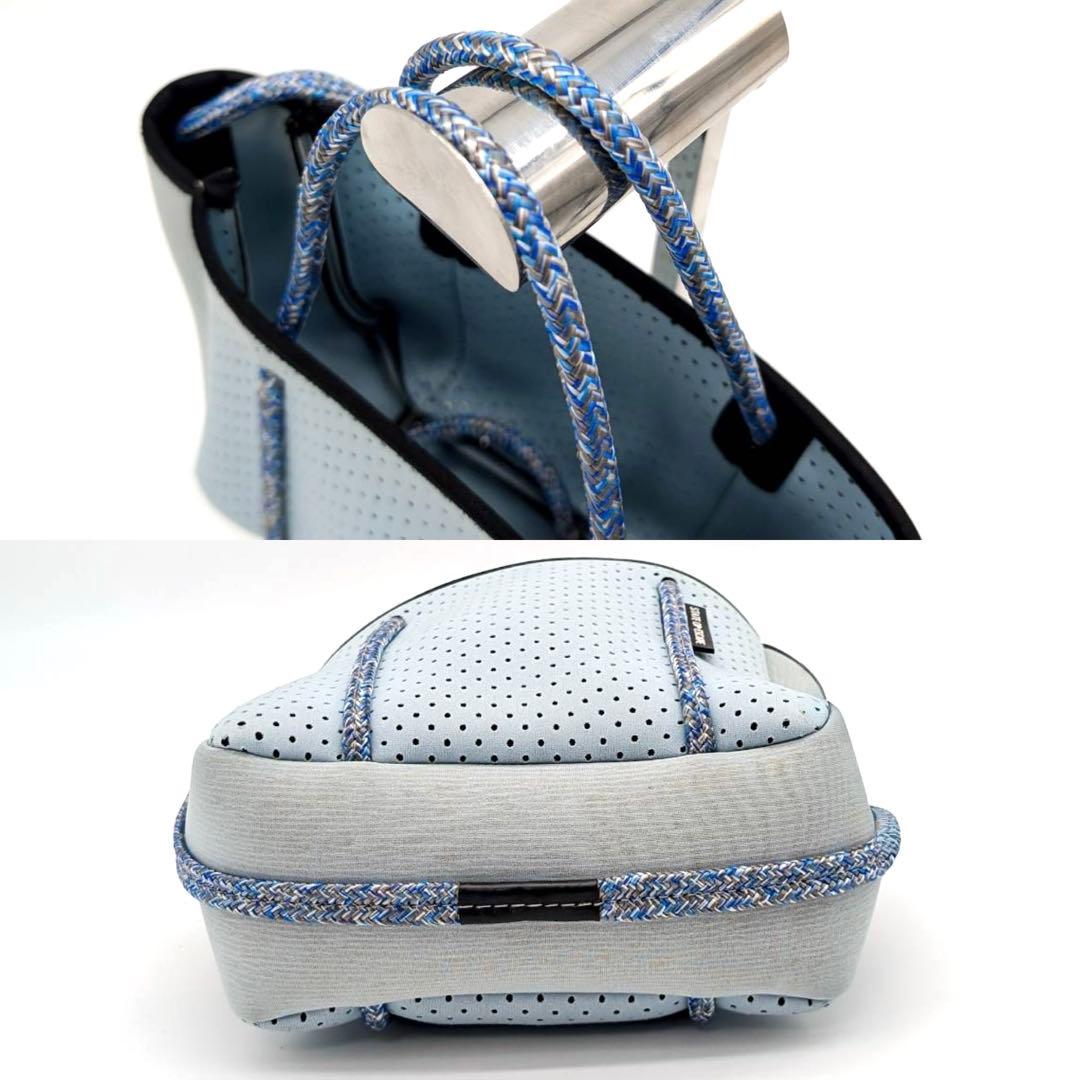 ステイトオブエスケープ✨2way ショルダー　トートバッグ　マイクロ　ブルー