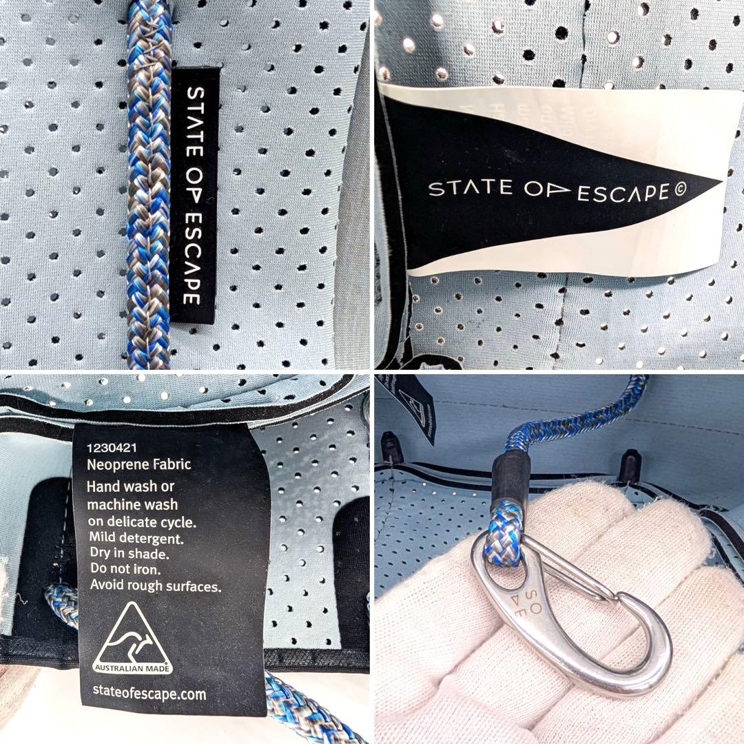 ステイトオブエスケープ✨2way ショルダー　トートバッグ　マイクロ　ブルー