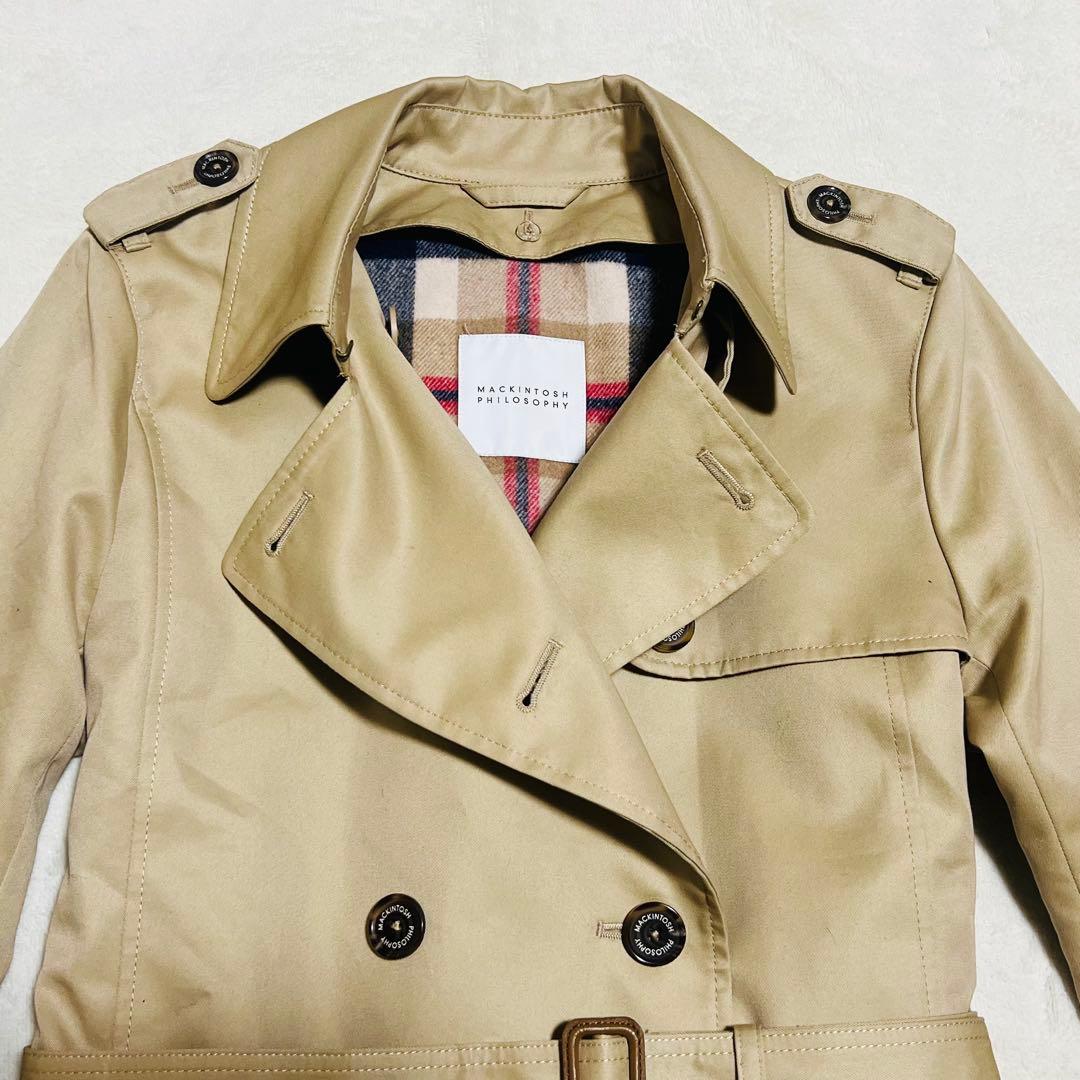 【極美品】マッキントッシュフィロソフィー トレンチコート サイズ40 ベージュ