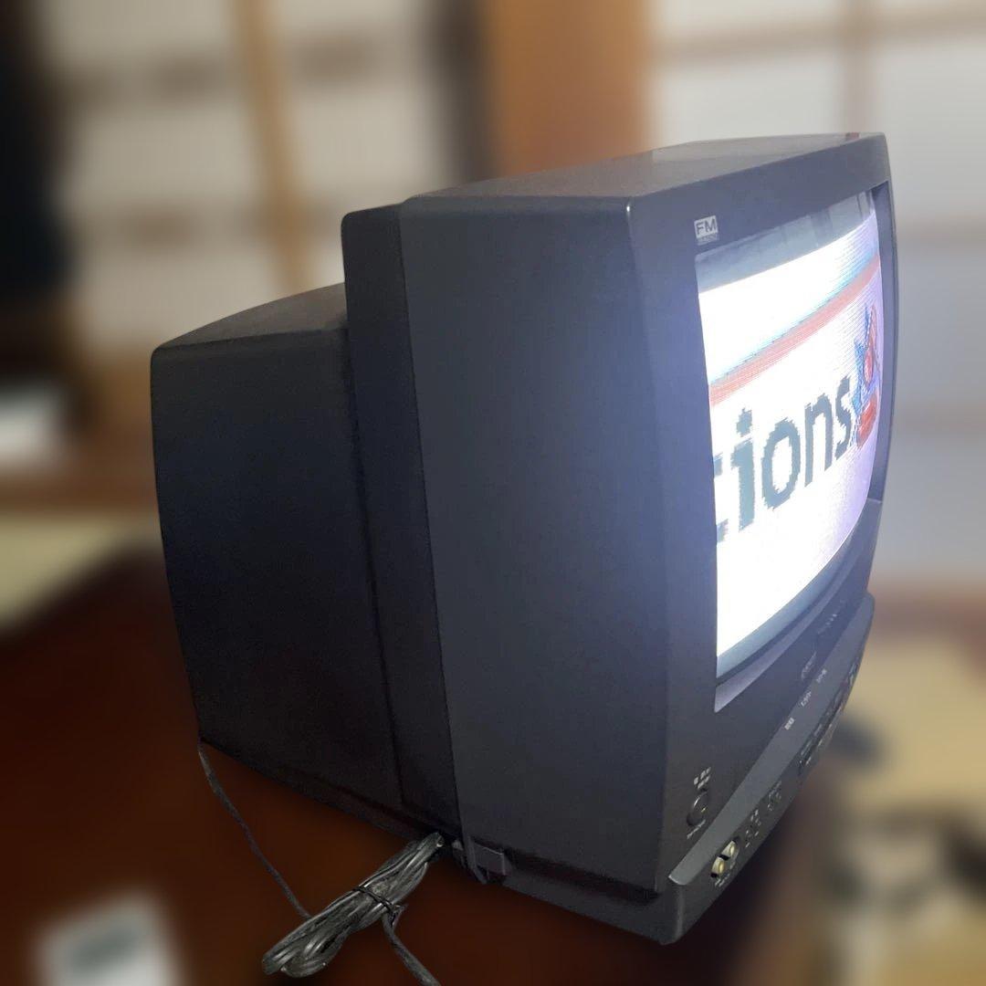 【美品】Panasonic カラーテレビデオ TH-14ZV10｜VHS再生OK