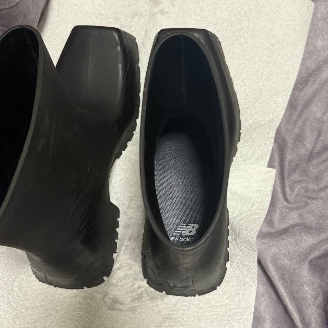 靴 BALENCIAGA Trooper Rubber Boots Black 42