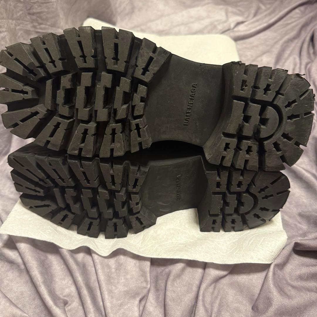 靴 BALENCIAGA Trooper Rubber Boots Black 42