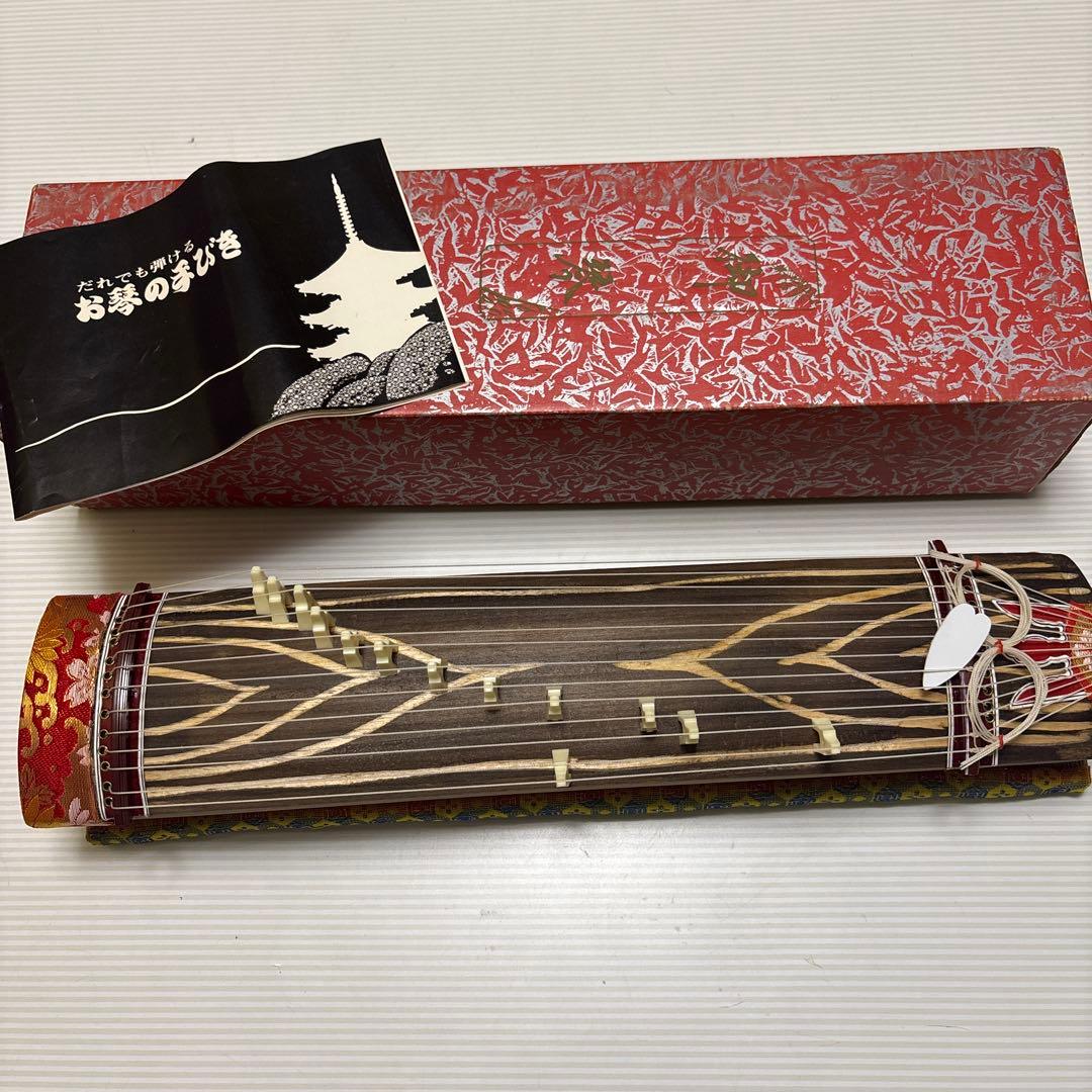 ミニお琴 説明書付き　和楽器 13弦 弦楽器 希少