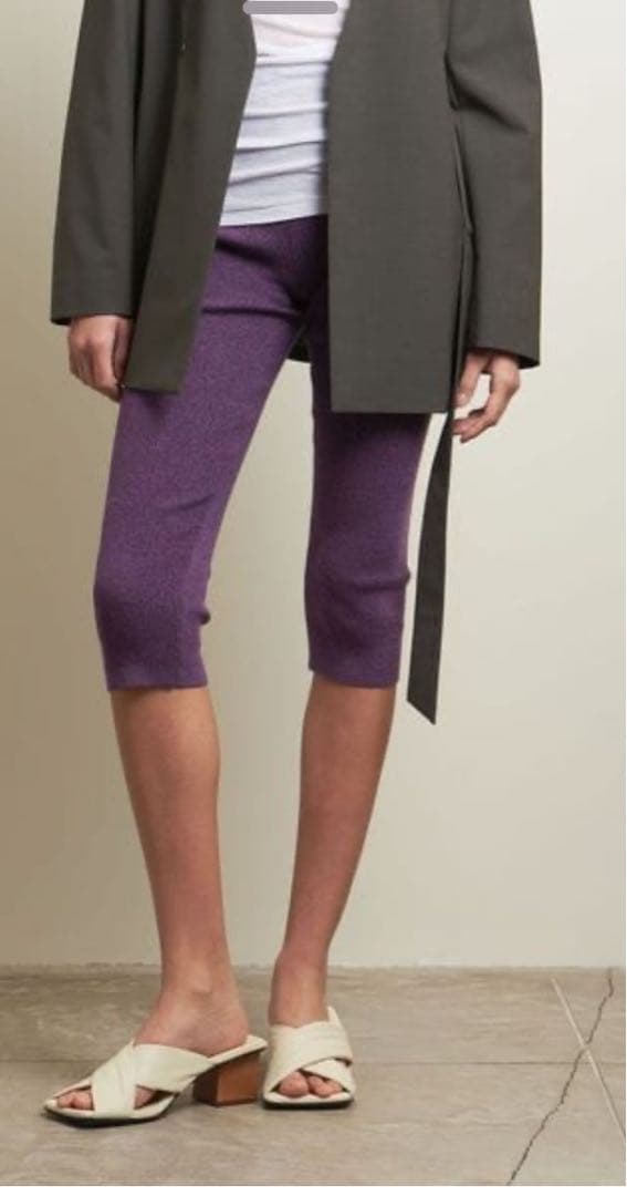 ATTISESSION リブレギンス　バイカーパンツ