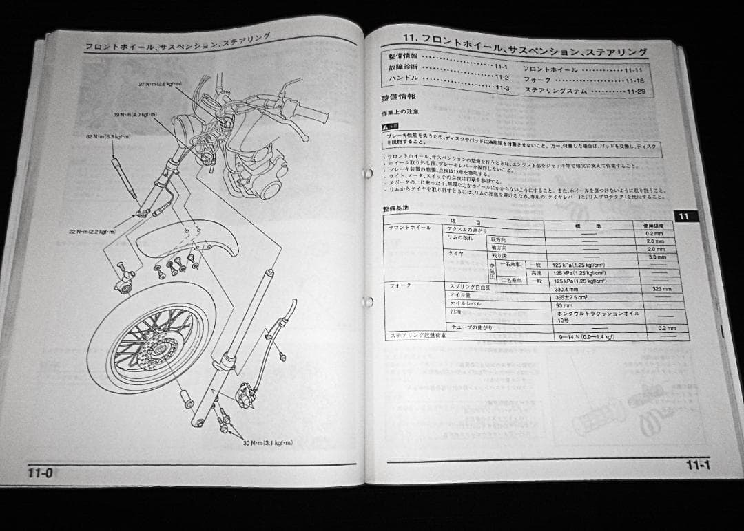 ホンダ FTR223y,2〔BA-MC34〕 純正サービスマニュアル