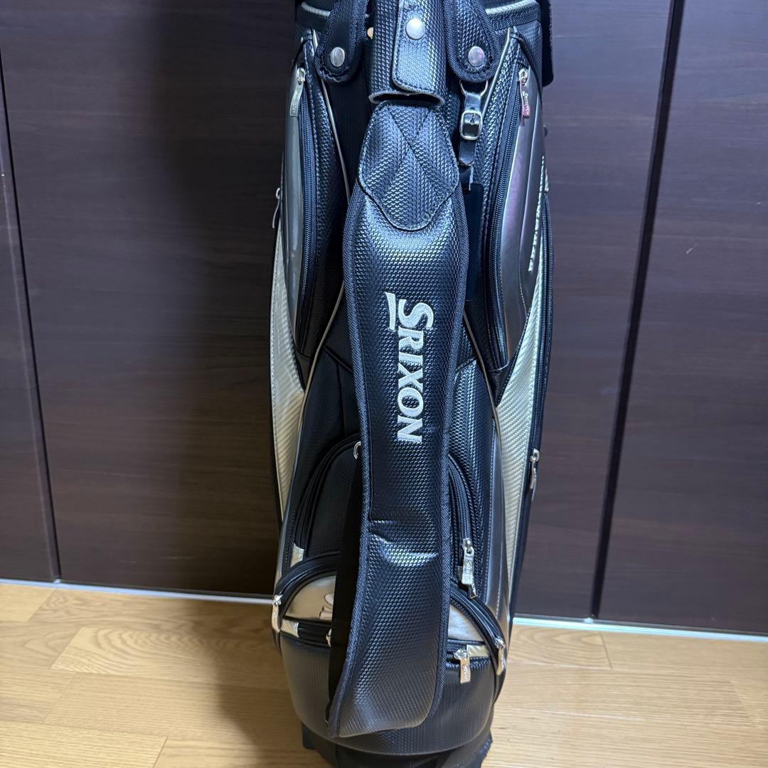 Srixon キャディバッグ ゴルフバッグ ブラック/シルバー