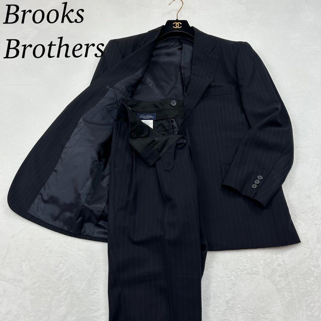 F351 美品 L 39 ブルックスブラザーズ ストライプ スーツ 上下 メンズ
