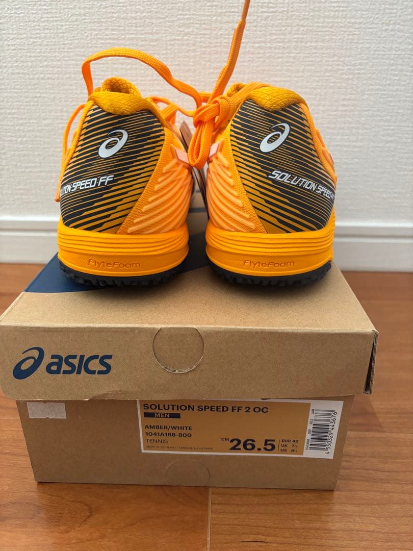 ASICS Solution Speed FF 2 OC 26.5cm オレンジ