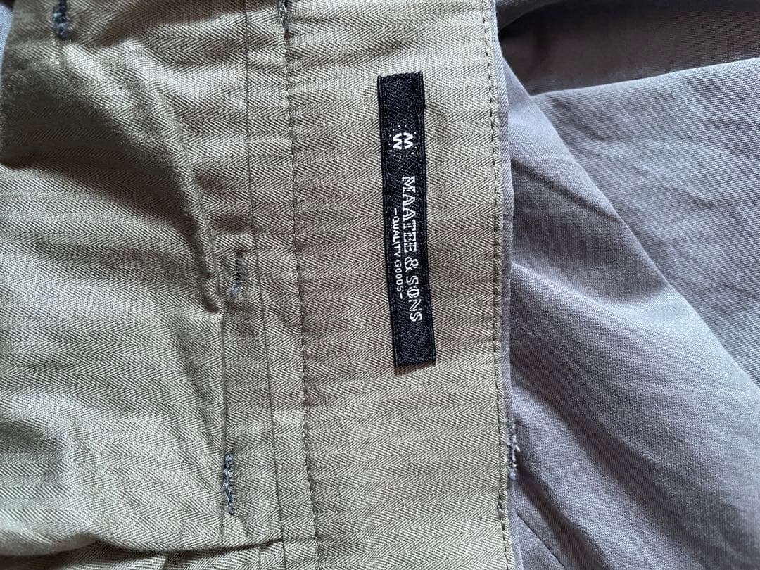 25SS MAATEE&SONS MILITARY SLACKS 俺の軍パン