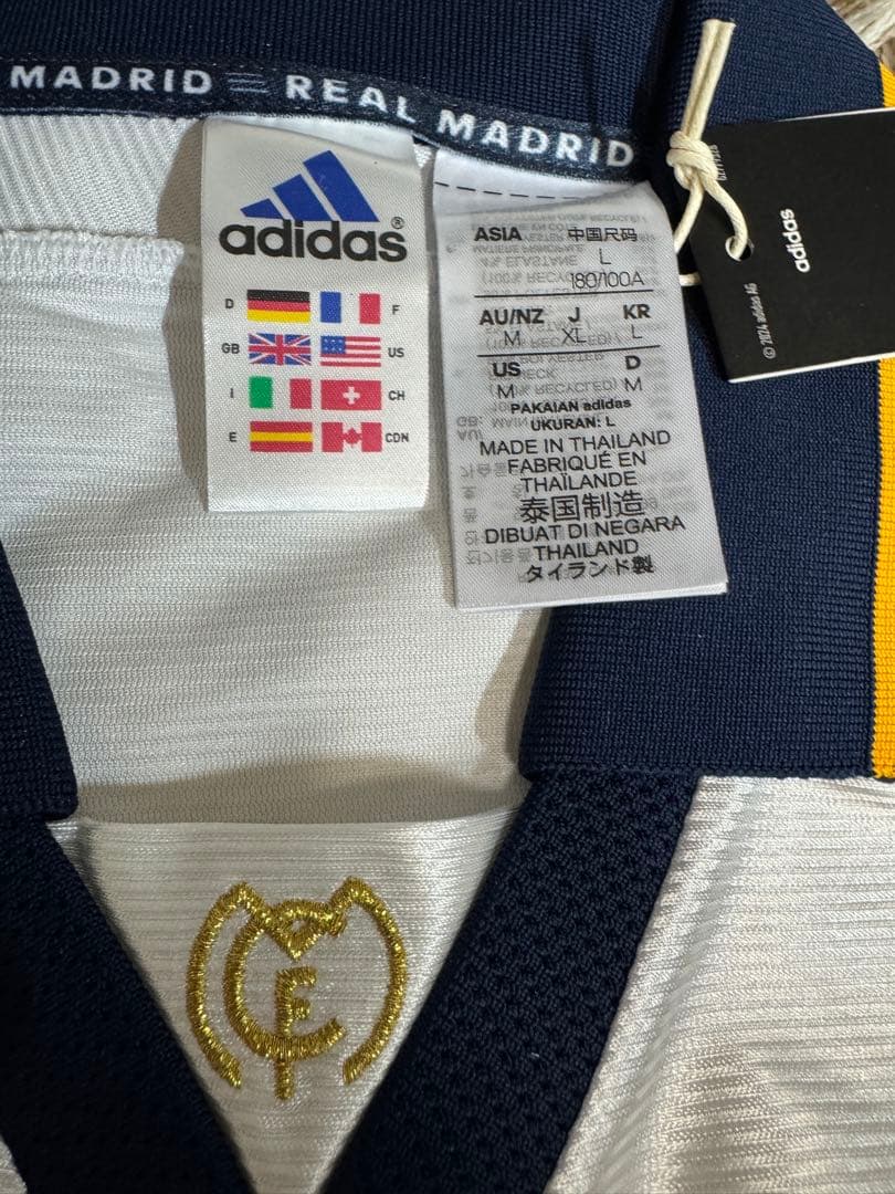 正規品新品未使用 レアルマドリード 復刻版 99/00 レプリカユニホーム XL