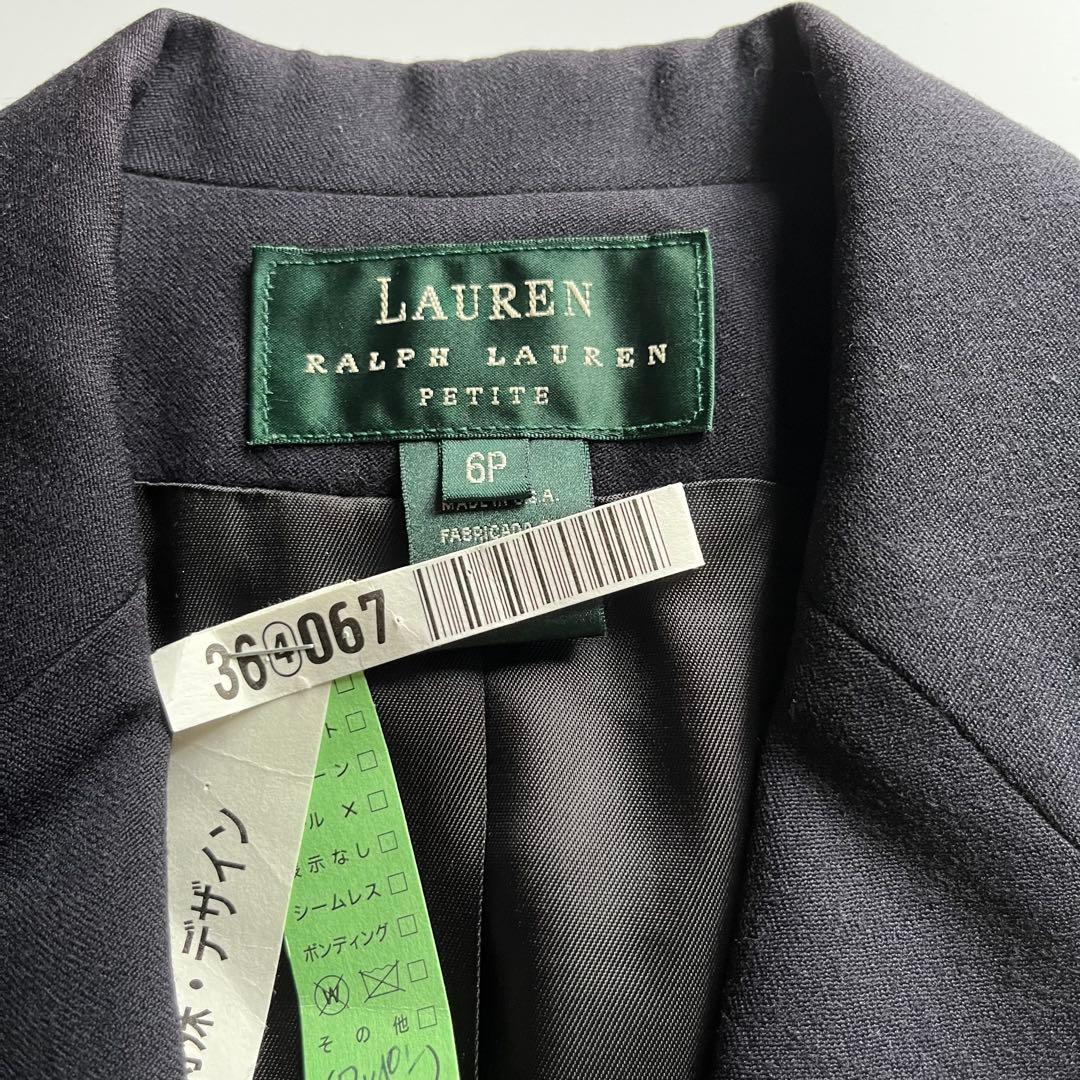 USA製 ローレンラルフローレン 紺ブレ 金ボタン モール刺繍 6P